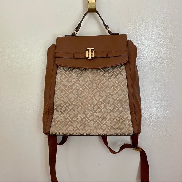 Tommy Hilfiger Handbags - Tommy Hilfiger Backpack Purse Tan